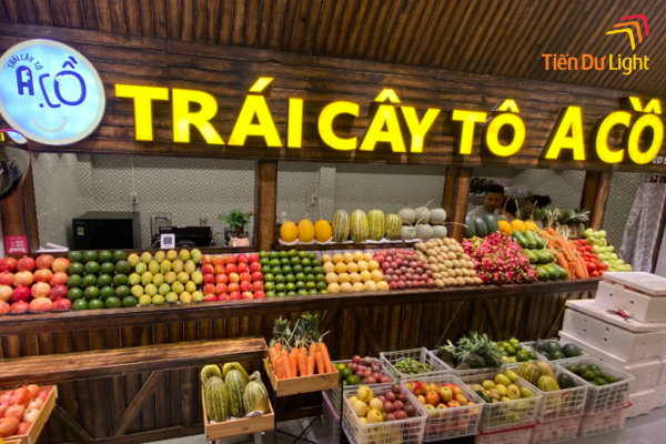 bảng hiệu trái cây đẹp