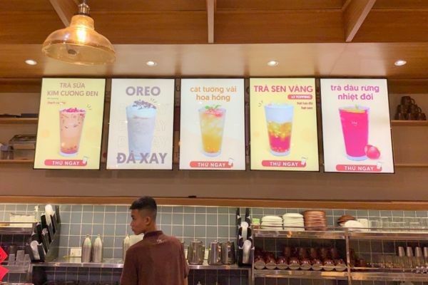 Bảng led menu treo