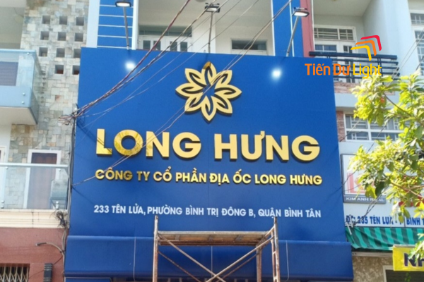 Chữ alu vàng nổi đẹp