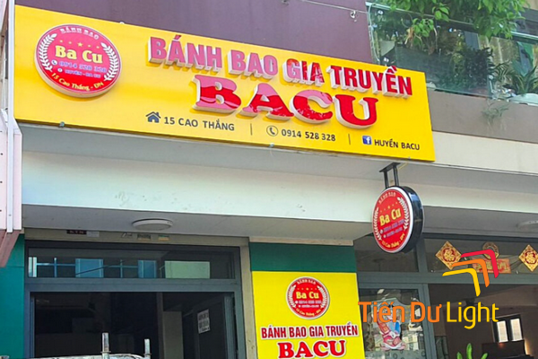 Bảng hiệu bánh bao đẹp, thu hút
