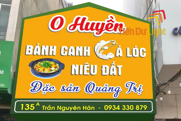Tham khảo mẫu bảng hiệu bánh canh cá lóc đẹp, bền