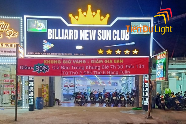 Bảng hiệu bida có nhiều ưu điểm nổi bật?