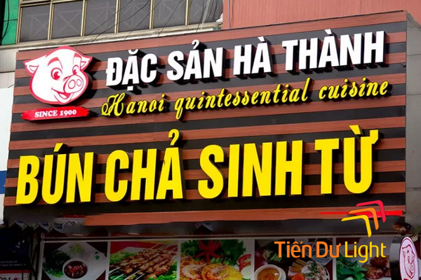 Bảng hiệu bún chả Hà Nội đẹp, độc đáo 