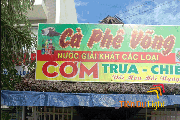 Tìm hiểu về bảng hiệu cà phê võng