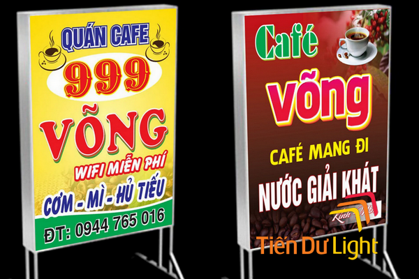 Ưu điểm của bảng hiệu cà phê võng