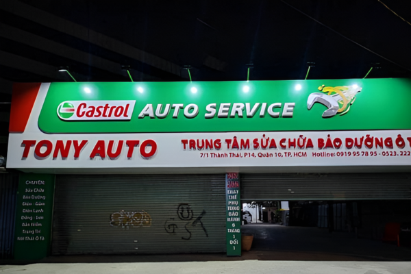 Hệ thống đèn led chiếu sáng biển hiệu 