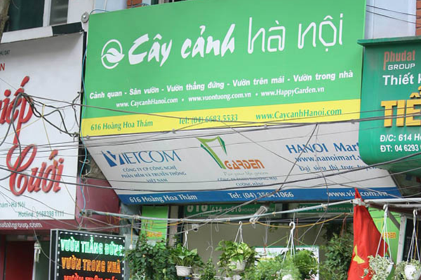 Bảng hiệu cây cảnh đẹp