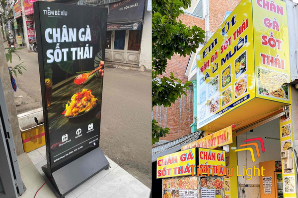 Bảng hiệu chân gà sốt thái có nhiều loại khác nhau