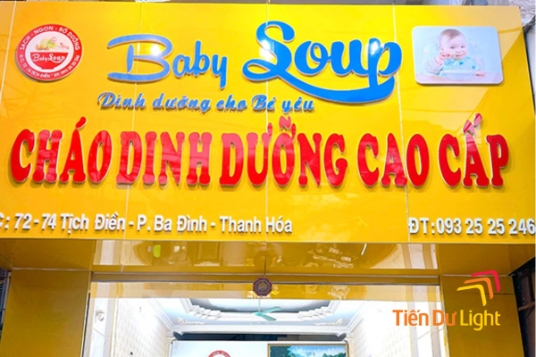 Mẫu bảng hiệu cháo dinh dưỡng đẹp