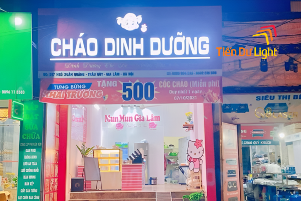 Bảng hiệu cháo dinh dưỡng đẹp