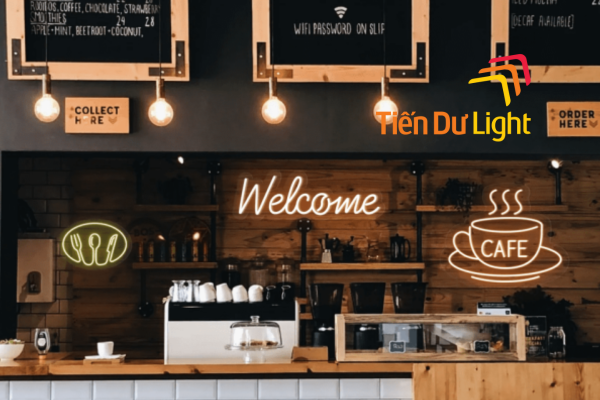 Mẫu bảng hiệu cà phê led neonsign đẹp