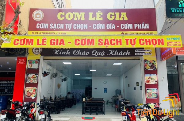 Đặc điểm của bảng hiệu cơm bình dân