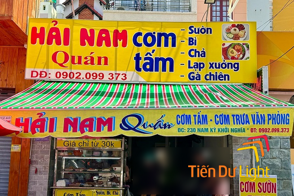 Bảng hiệu cơm đẹp được nhiều người ưa chuộng
