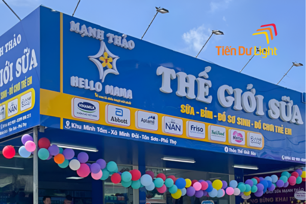 Bảng hiệu shop sữa đẹp