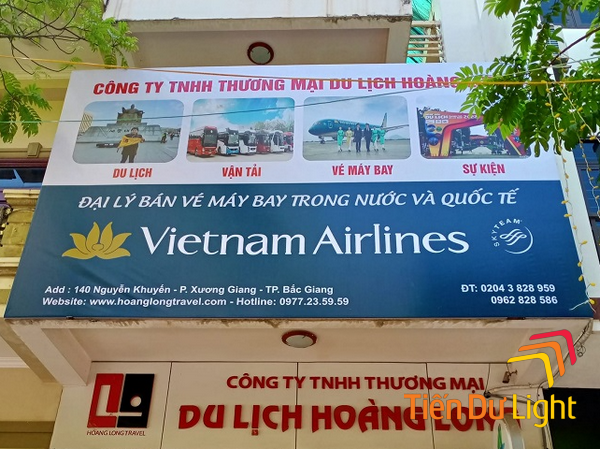 Mẫu bảng hiệu dịch vụ du lịch