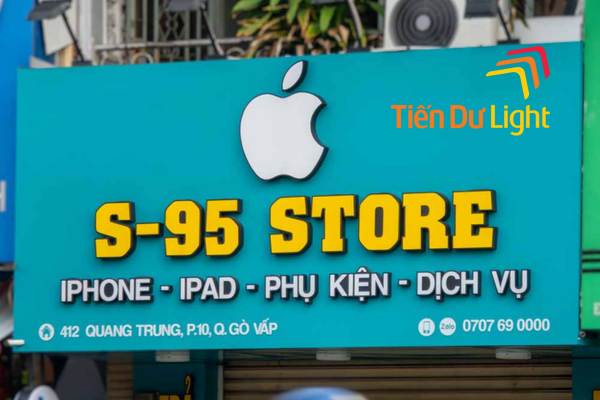 Bảng hiệu alu cửa hàng điện thoại