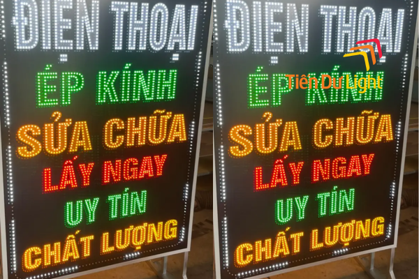 Mẫu bảng hiệu cửa hàng điện thoại đẹp