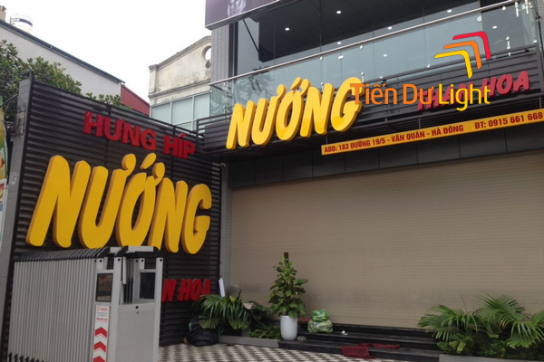 Mẫu bảng hiệu đồ nướng ấn tượng, độc đáo