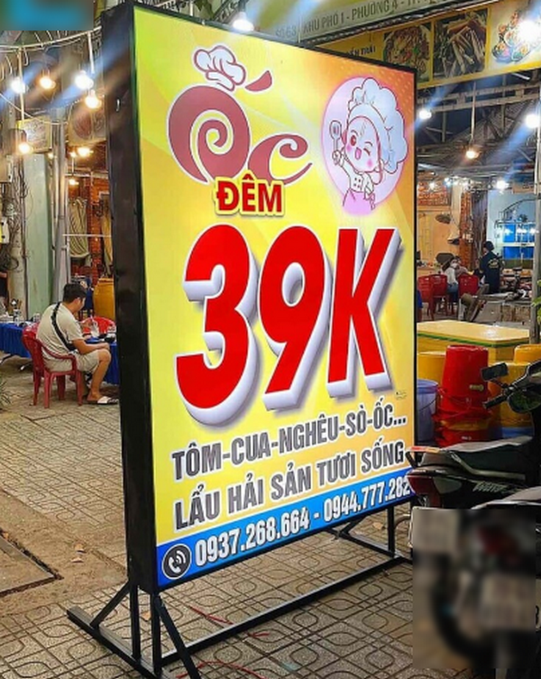 Ứng dụng của bảng hiệu đứng 2 mặt