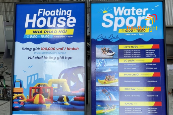 Mẫu biển quảng cáo đứng đẹp 