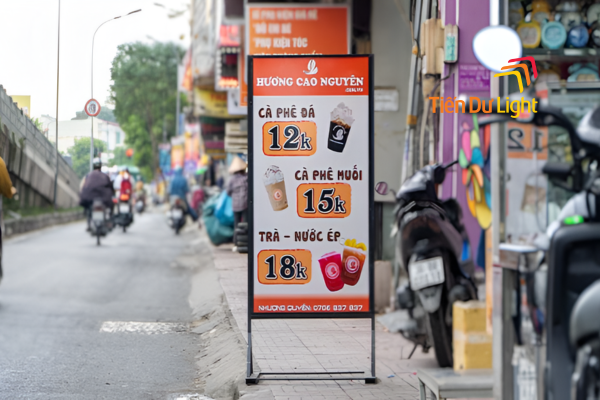 Kích thước bảng hiệu đứng chuẩn phát huy tối đa hiệu quả