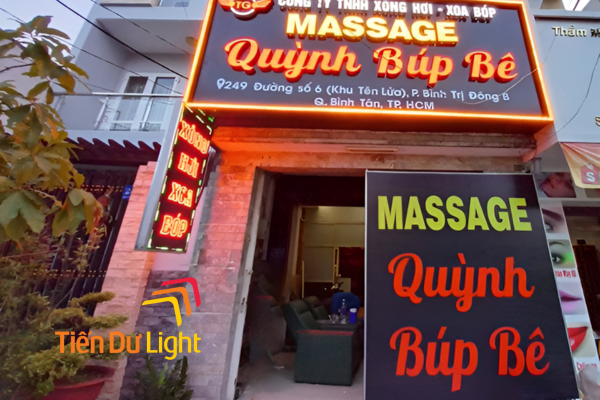 Bảng hiệu đẹp thu hút từ 2 chiều