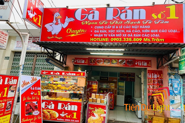 Tham khảo mẫu bảng hiệu gà rán đẹp