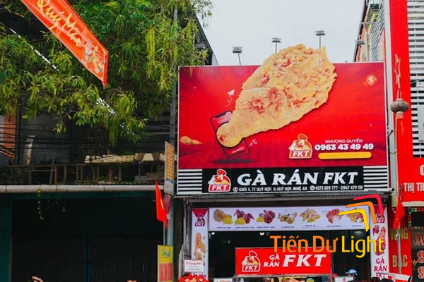 Mẫu bảng hiệu gà rán đẹp, độc đáo