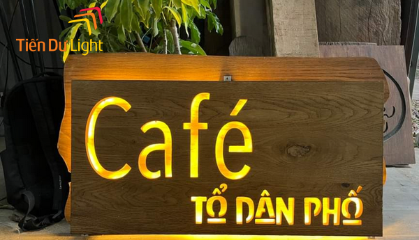 Tham khảo mẫu bảng hiệu gỗ ngoài trời bắt mắt