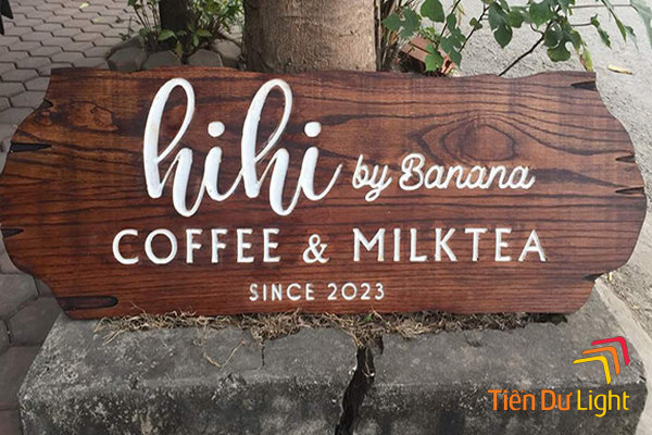 mẫu bảng hiệu gỗ vintage đẹp, độc đáo, ấn tượng