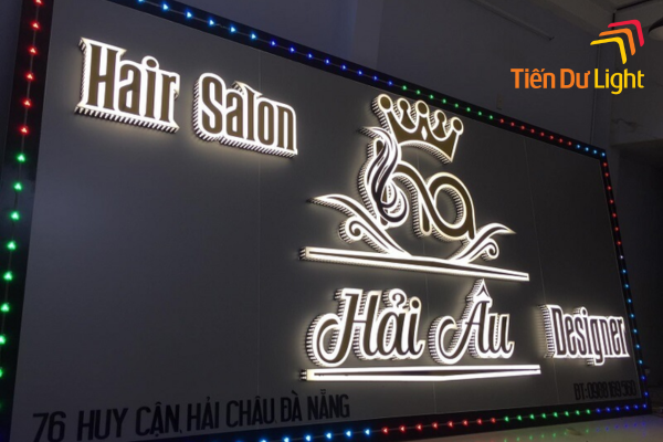 Bảng hiệu salon sang trọng