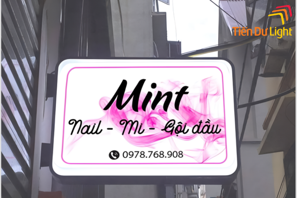 Bảng hiệu hộp đèn hút nổi