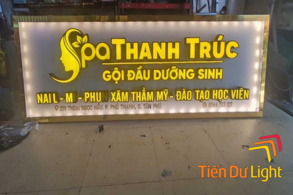 Bảng hiệu gọi đầu dưỡng sinh ấn tượng, bắt mắt