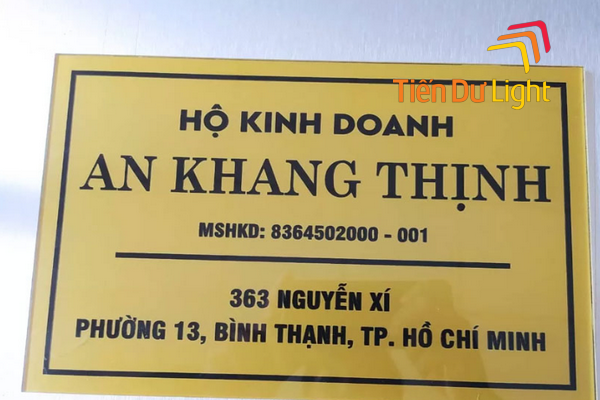Tìm hiểu về bảng hiệu hộ kinh doanh