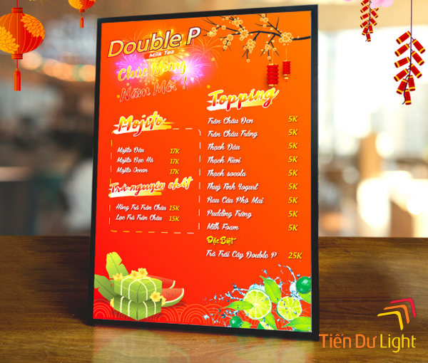 Bảng hiệu hộp đèn quán cafe đa dạng