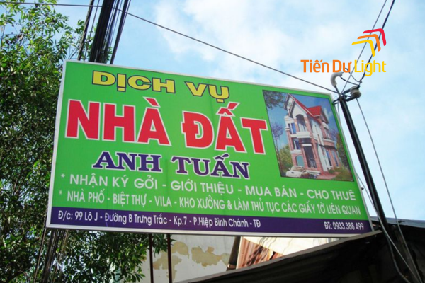 Biển vẫy dịch vụ ký gửi nhà đất