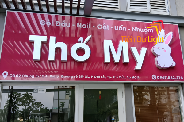Bảng hiệu nail đơn giản đẹp