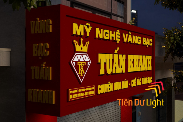 Tìm hiểu bảng hiệu nền đỏ chữ vàng