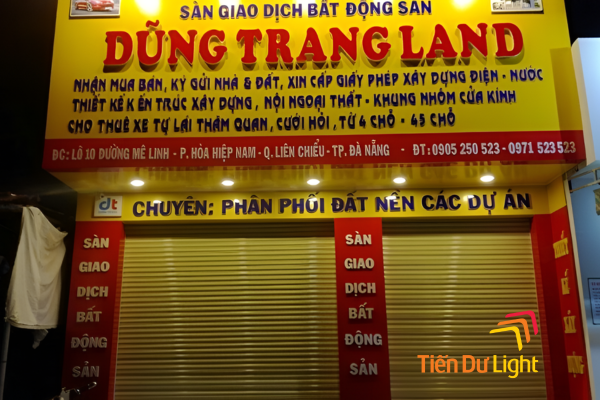 Bảng hiệu dịch vụ nhà đất 