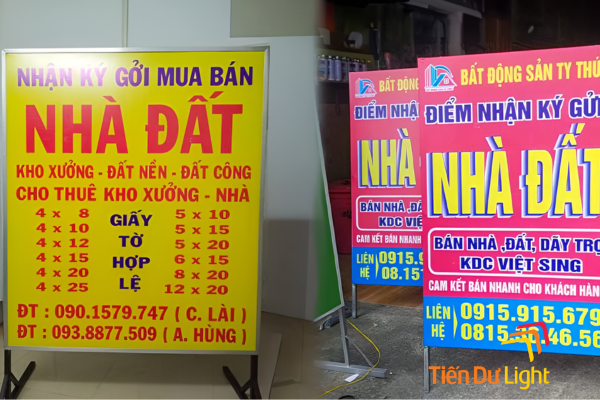 Bảng hiệu dịch vụ nhà đất 