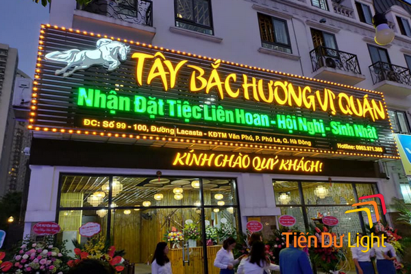 Đặc điểm của bảng hiệu nhà hàng