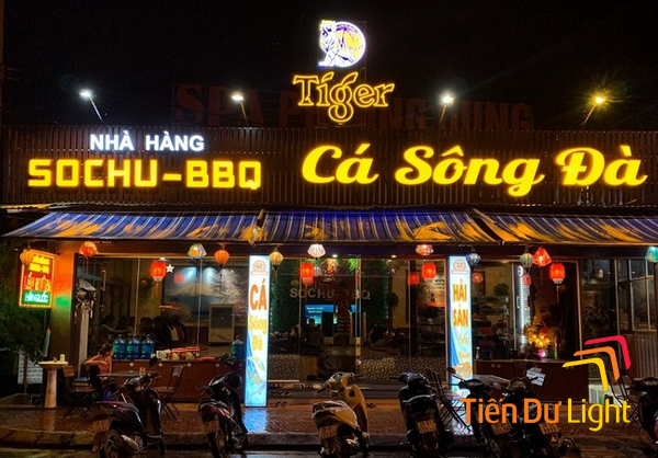 Các loại bảng hiệu nhà hàng phổ biến