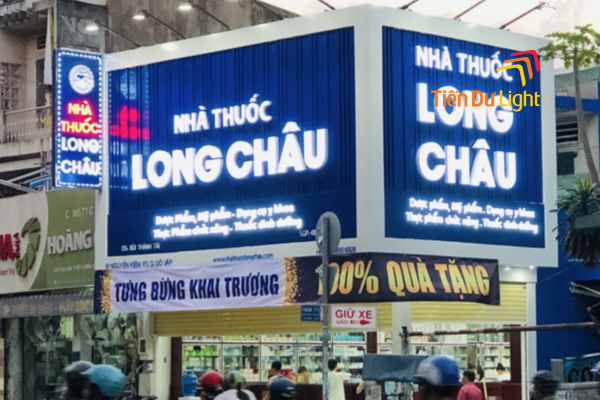 Bảng hiệu nhà thuốc long châu đẹp