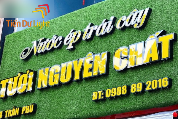 làm bảng hiệu nước trái cây đẹp, thu hút