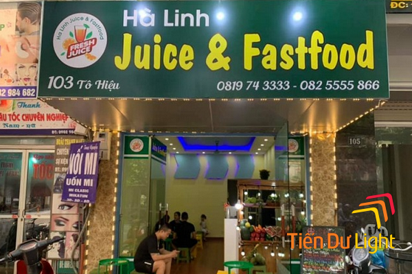 Tham khảo bảng hiệu nước ép trái cây đẹp, ấn tượng