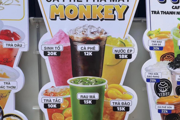 Bảng hiệu bán nước giải khát