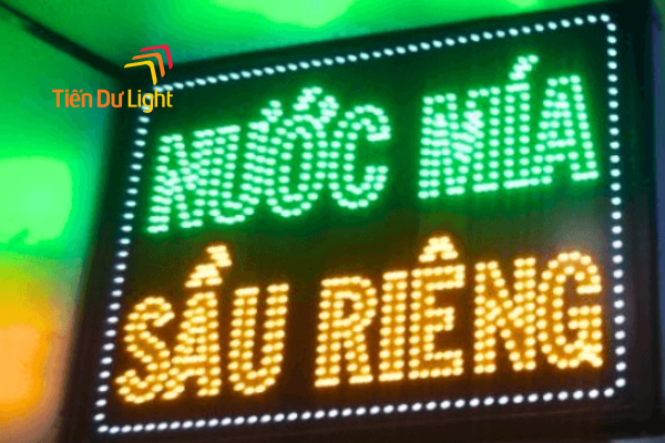 Bảng hiệu bán nước mía led