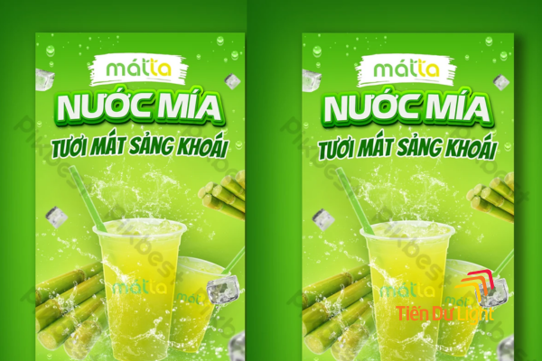 Bảng hiệu bán nước mía