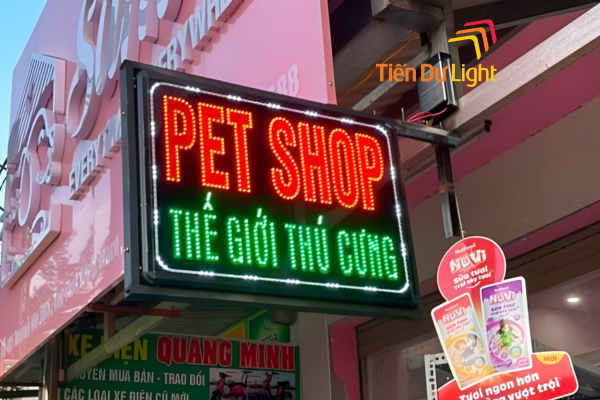 Bảng hiệu pet shop led