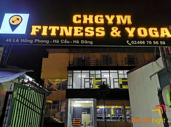 Tạo ấn tượng mạnh với bảng hiệu LED cho phòng gym